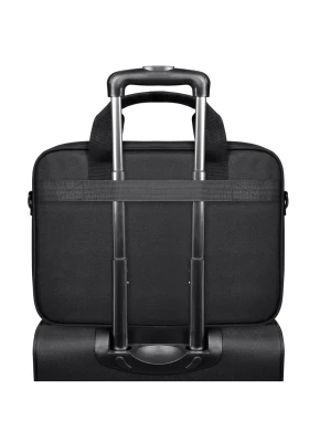 PORT DESIGNS  |  105064  |  HANOI II CLAMSHELL  |  Fits up to size 15.6 "  |  Messenger - Briefcase  |  Black  |  Shoulder strap
