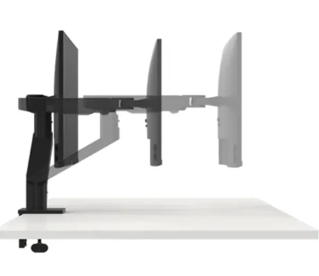 Dell  |  Desk Mount  |  MSA20  |  Height, tilt, swivel, rotation, depth  |  19-38 "  |  Maximum weight (capacity) 10 kg  |  Black