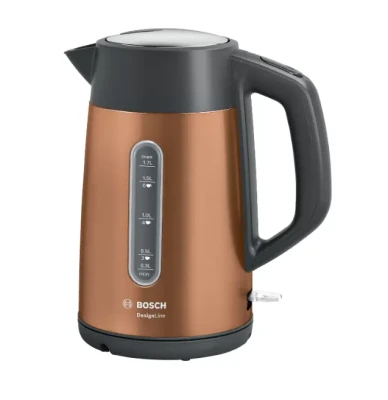 Bosch  |  Kettle  |  TWK4P439  |  Electric  |  2400 W  |  1.7 L  |  Stainless steel  |  360° rotational base  |  Copper