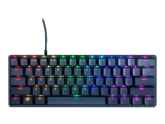 Razer  |  Huntsman Mini  |  Черный  |  Игровая клавиатура  |  Проводная  |  RGB LED подсветка  |  США  |  Линейный оптический RED