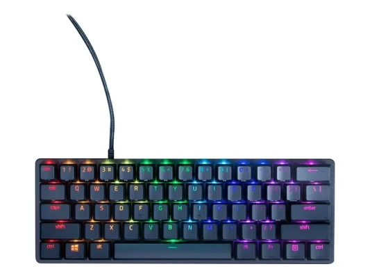 Razer  |  Huntsman Mini  |  Черный  |  Игровая клавиатура  |  Проводная  |  RGB LED подсветка  |  США  |  Линейный оптический RED