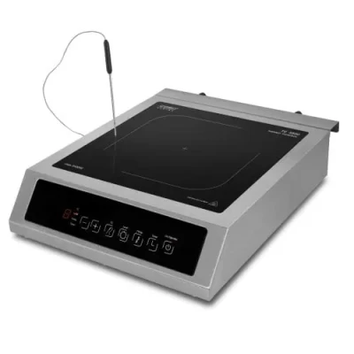 Caso  |  Table Induction Hob  |  Thermo Control TC 3500  |  1 Cooking Zone  |  Touch Controls  |  Black / Stainless Steel