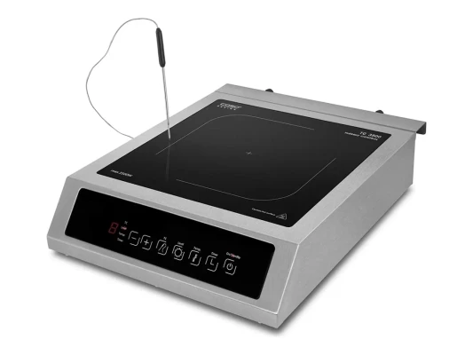 Caso  |  Table Induction Hob  |  Thermo Control TC 3500  |  1 Cooking Zone  |  Touch Controls  |  Black / Stainless Steel