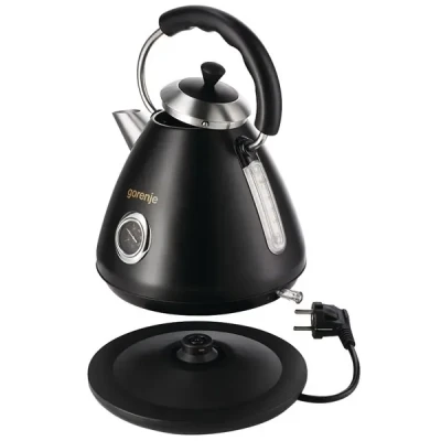 Gorenje  |  Kettle  |  K17CLBK  |  Electric  |  2200 W  |  1.7 L  |  Plastic and metal  |  360° rotational base  |  Black