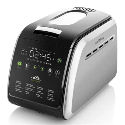 ETA  |  Bread maker  |  Delicca II ETA714990030  |  Power 850 W  |  Number of programs 12  |  Display Yes  |  Black / Stainless steel