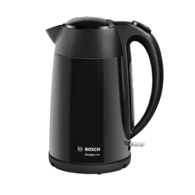 Bosch  |  Kettle  |  DesignLine TWK3P423  |  Electric  |  2400 W  |  1.7 L  |  Stainless steel  |  360° rotational base  |  Jet black polished