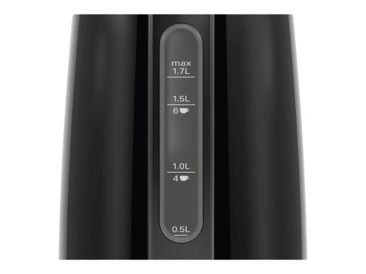 Bosch  |  Kettle  |  DesignLine TWK3P423  |  Electric  |  2400 W  |  1.7 L  |  Stainless steel  |  360° rotational base  |  Jet black polished