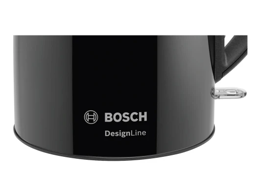 Bosch  |  Kettle  |  DesignLine TWK3P423  |  Electric  |  2400 W  |  1.7 L  |  Stainless steel  |  360° rotational base  |  Jet black polished