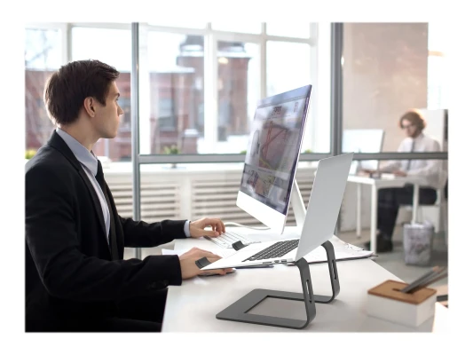 PORT Designs 901103 Ergonomic Notebook Stand 10–15.6"  |  Black