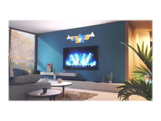 Nanoleaf  |  Shapes Triangles sākuma komplekts (9 paneļi)  |  1 W  |  16M+ krāsas