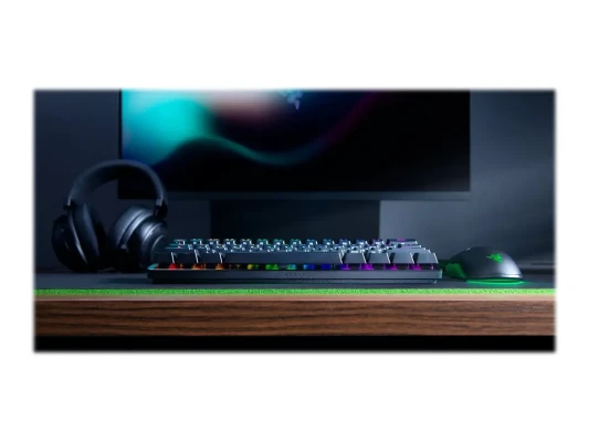 Razer  |  Huntsman Mini 60%  |  Black  |  Gaming keyboard  |  Wired  |  Opto-Mechanical  |  RGB LED light  |  NORD