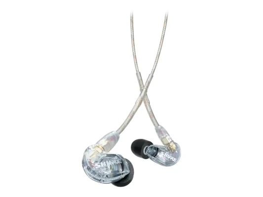 Shure SE215 austiņas, caurspīdīgas  |  Shure