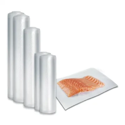 Caso  |  Foil set 3 for vacuuming + Sous Vide Cooking  |  01237  |  Dimensions (W x L) 16 x 23 cm, 20 x 600 cm, 28 x 600 cm, 30 x 600 cm