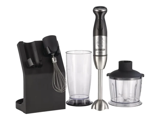Gorenje  |  Blender  |  HBC807QB  |  Hand Blender  |  800 W  |  Jar material Plastic  |  Jar capacity 0.5 L  |  Chopper  |  Black