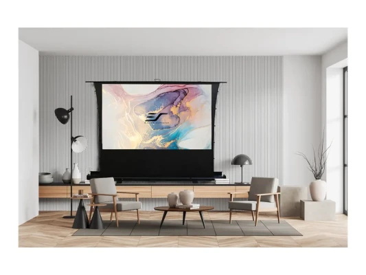 Elite Screens  |  Tab Tension suitcase screen  |  FT92XWH  |  Diagonal 92 "  |  16:9  |  Viewable screen width (W) 203 cm  |  Black
