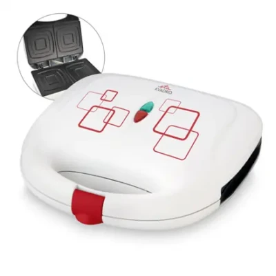 ETA  |  Sandwich maker  |  Kvadro ETA415390000  |  700 W  |  Number of plates 1  |  Number of pastry 2  |  White