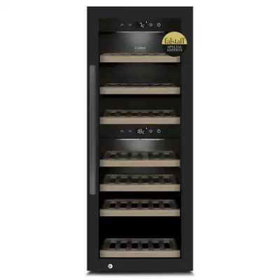 Caso  |  Smart Wine Cooler  |  WineExclusive 38  |  Energy efficiency class G  |  Showcase  |  Free standing  |  Bottles capacity 38 bottles  |  Cooling type Compressor technology  |  Black