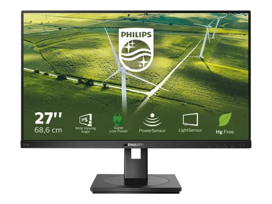 Philips  |  272B1G / 00  |  27 "  |  IPS  |  16:9  |  75 Hz  |  4 ms  |  1920 x 1080 pikseļi  |  250 cd / m²  |  HDMI pieslēgvietu skaits 1  |  Melns