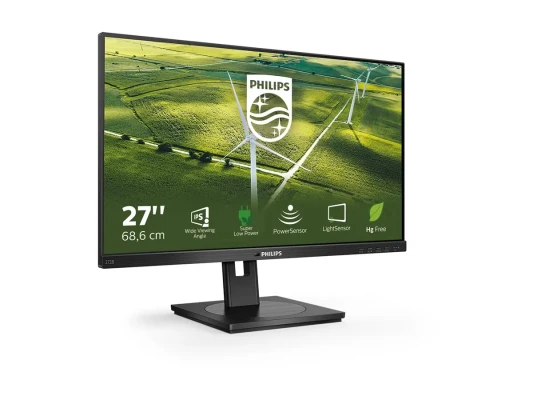 Philips  |  272B1G / 00  |  27 "  |  IPS  |  16:9  |  75 Hz  |  4 ms  |  1920 x 1080 pikseļi  |  250 cd / m²  |  HDMI pieslēgvietu skaits 1  |  Melns