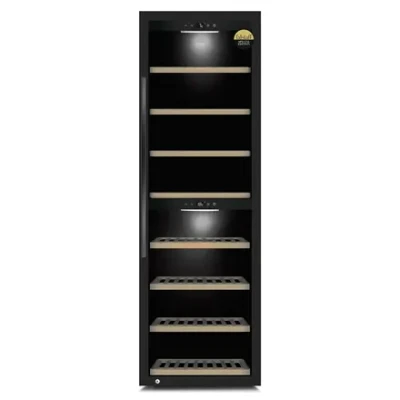 Caso  |  Smart Wine Cooler  |  WineExclusive 180  |  Energy efficiency class G  |  Showcase  |  Free standing  |  Bottles capacity 180 bottles  |  Cooling type Compressor technology  |  Black