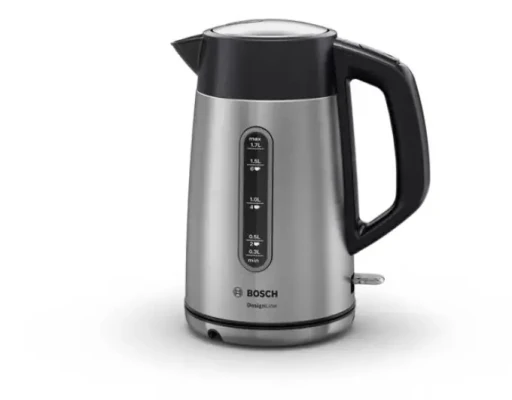 Bosch  |  Kettle  |  DesignLine TWK4P440  |  Electric  |  2400 W  |  1.7 L  |  Stainless steel  |  360° rotational base  |  Stainless steel / Black