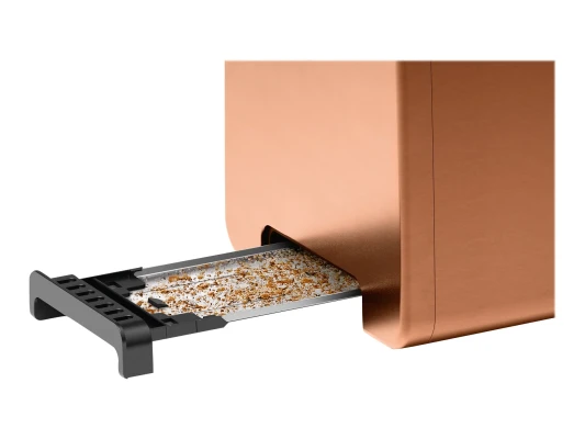 Bosch  |  DesignLine Toaster  |  TAT4P429  |  Power 970 W  |  Number of slots 2  |  Housing material Stainless Steel  |  Copper / Black