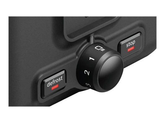 Bosch  |  DesignLine Toaster  |  TAT3P423  |  Power 970 W  |  Number of slots 2  |  Housing material Stainless steel  |  Black
