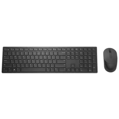 Dell  |  Pro Keyboard and Mouse  |  KM5221W  |  Keyboard and Mouse Set  |  Wireless  |  Batteries included  |  US  |  Black  |  Wireless connection