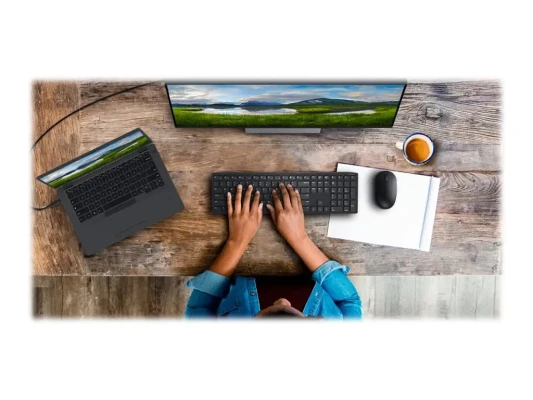 Dell  |  Pro Keyboard and Mouse  |  KM5221W  |  Keyboard and Mouse Set  |  Wireless  |  Batteries included  |  US  |  Black  |  Wireless connection