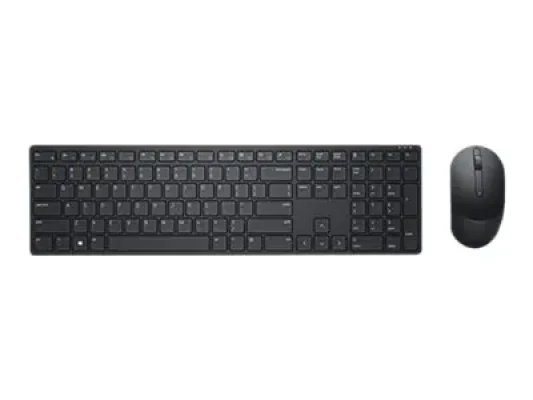 Dell  |  Pro Keyboard and Mouse  |  KM5221W  |  Keyboard and Mouse Set  |  Wireless  |  Batteries included  |  US  |  Black  |  Wireless connection
