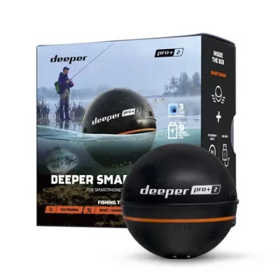 Deeper  |  Smart Sonar PRO+2  |  Sonar  |  Wi-Fi  |  Black
