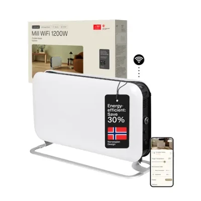 Mill  |  Heater  |  CO1200WIFI3 GEN3  |  Convection Heater  |  1200 W  |  Number of power levels 3  |  Suitable for rooms up to 14-18 m²  |  White  |  N / A