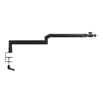 Elgato  |  Wave mikrofona statīvs  |  10AAN9901  |  Augšējā roka galda skaidrība (160 mm); Apakšējā roka galda skaidrība (70 mm); Horizontālā sasniedzamība (740 mm); Vertikālā rotācija (90 ° uz augšu  /  60 ° uz leju (elbow); Galda skavas paplašināšana lī