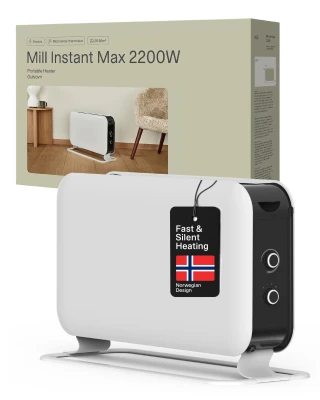 Mill  |  Heater  |  CO2200MECMAX  |  Convection Heater  |  2200 W  |  Number of power levels 3  |  Suitable for rooms up to max 30 m²  |  White