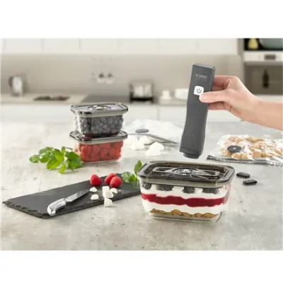 Caso  |  Vacu OneTouch Vacuum sealer Eco-Set  |  Black