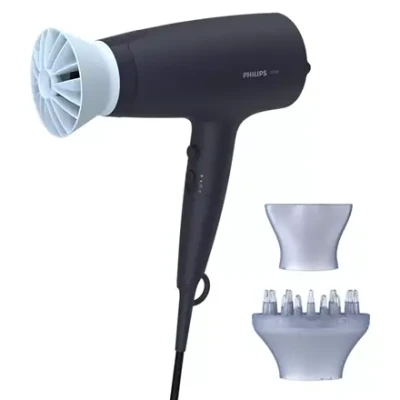 Philips  |  Hair Dryer  |  BHD360 / 20  |  2100 W  |  Number of temperature settings 6  |  Ionic function  |  Diffuser nozzle  |  Black / Blue