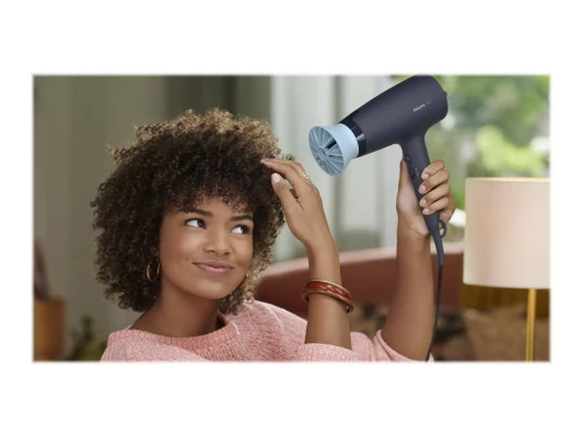 Philips  |  Hair Dryer  |  BHD360 / 20  |  2100 W  |  Number of temperature settings 6  |  Ionic function  |  Diffuser nozzle  |  Black / Blue