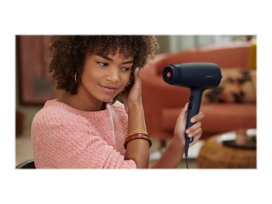 Philips  |  Hair Dryer  |  BHD360 / 20  |  2100 W  |  Number of temperature settings 6  |  Ionic function  |  Diffuser nozzle  |  Black / Blue