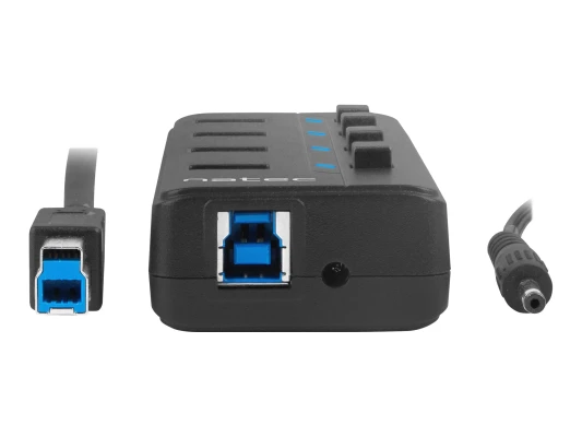 Natec USB 3.0 HUB, Mantis 2, 4-Port, On / Off with AC Adapter  |  Natec  |  4 Port Hub With USB 3.0  |  Mantis NHU-1557  |  Black