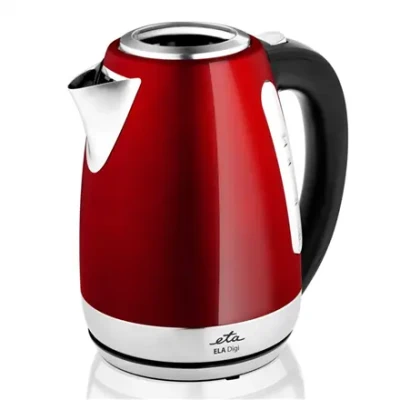 ETA  |  Kettle  |  Ela Digi ETA959890010  |  Electric  |  2200 W  |  1.7 L  |  Stainless steel  |  360° rotational base  |  Red