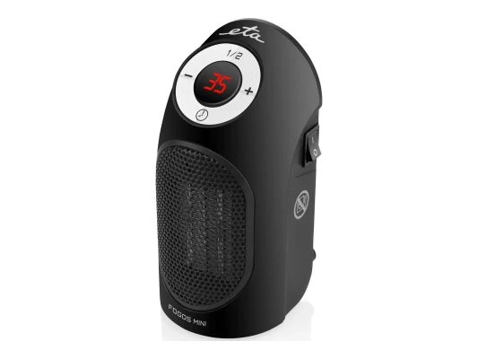 ETA  |  Heater  |  ETA162390000 Fogos mini  |  Fan heater  |  400 W  |  Suitable for rooms up to 8 m²  |  Black  |  N / A