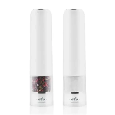 ETA  |  Salt And Pepper Mill  |  Molino ETA092890000  |  Electric  |  White  |  Housing material Plastic  |  AAA