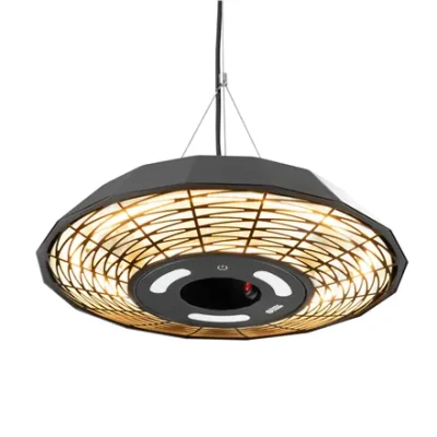 TunaBone  |  Electric Ceiling Infrared Patio Heater  |  TB2068C-01  |  Patio heater  |  2000 W  |  Number of power levels 1  |  Suitable for rooms up to 20 m²  |  Black  |  IP45