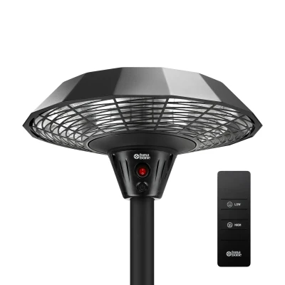 TunaBone  |  Electric Standing Infrared Patio Heater  |  TB2068S-01  |  Patio heater  |  2000 W  |  Number of power levels 3  |  Suitable for rooms up to 20 m²  |  Black  |  IP45