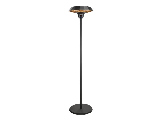 TunaBone  |  Electric Standing Infrared Patio Heater  |  TB2068S-01  |  Patio heater  |  2000 W  |  Number of power levels 3  |  Suitable for rooms up to 20 m²  |  Black  |  IP45