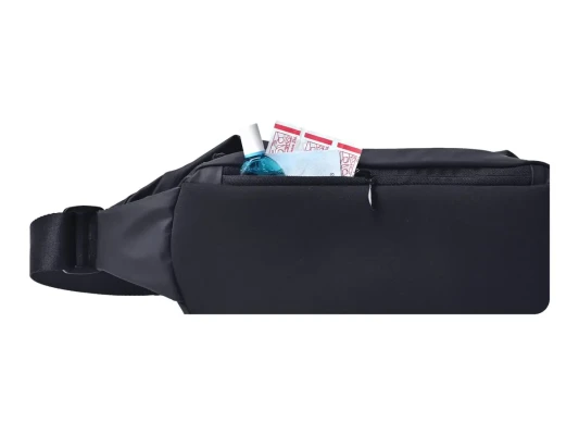Sports Fanny Pack  |  BHR5226GL  |  Black  |  Polyester with Polyurethane Coating  |  YKK Zipper with water resistance