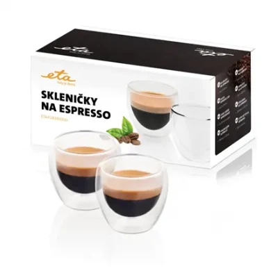 ETA  |  Espresso cups  |  ETA418193000  |  For espresso coffee  |  2 pc(s)  |  Dishwasher proof  |  Glass