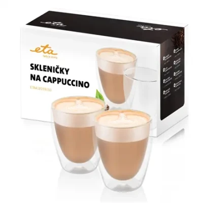 ETA  |  Cappuccino cups  |  ETA418193010  |  For cappuccino coffee  |  2 pc(s)  |  Dishwasher proof  |  Glass