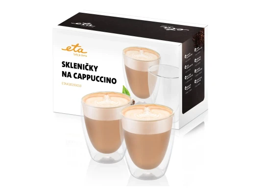 ETA  |  Cappuccino cups  |  ETA418193010  |  For cappuccino coffee  |  2 pc(s)  |  Dishwasher proof  |  Glass
