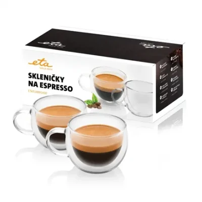 ETA  |  Espresso cups  |  ETA518091000  |  For espresso coffee  |  2 pc(s)  |  Dishwasher proof  |  Glass